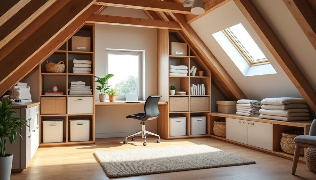 découvrez notre guide pratique pour aménager votre grenier de manière astucieuse. apprenez à organiser efficacement l'espace et à maximiser son potentiel pour un rangement optimal et un intérieur ordonné.