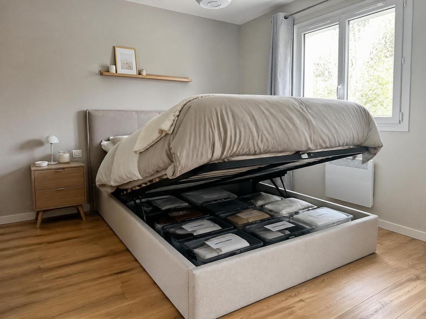 découvrez nos lits avec rangement intégrés pour optimiser facilement l'espace de votre chambre tout en ajoutant style et fonctionnalité.