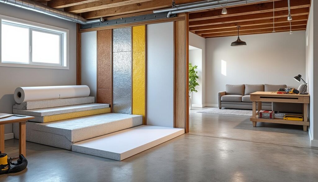 améliorez le confort de votre sous-sol avec nos solutions d'isolation thermique et acoustique efficaces, faciles à installer et durables pour un espace chaleureux et silencieux.