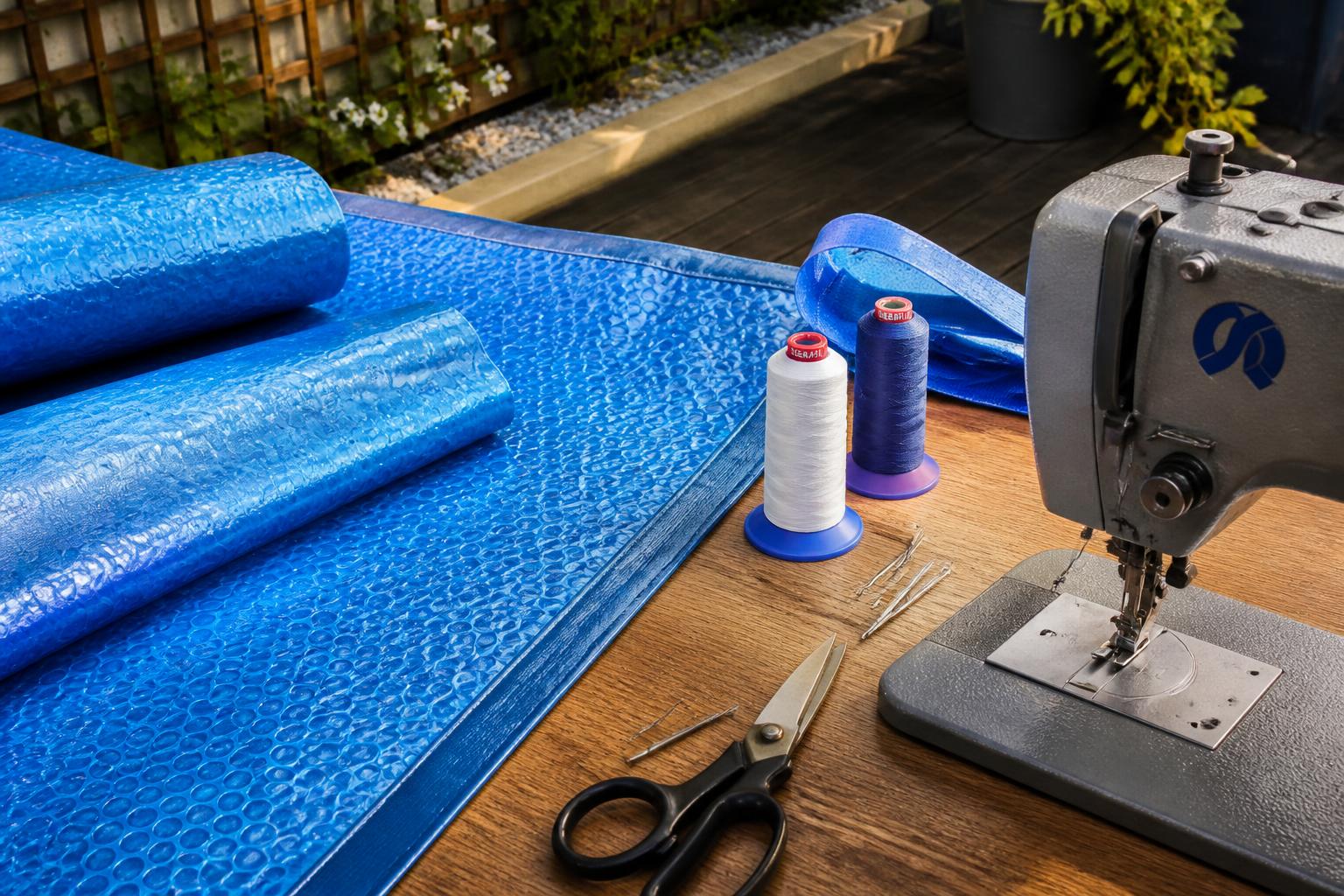 apprenez à coudre une bâche à bulle pour réparer facilement votre couverture de piscine vous-même et éviter de la jeter. guide pratique et astuces pour prolonger sa durée de vie.